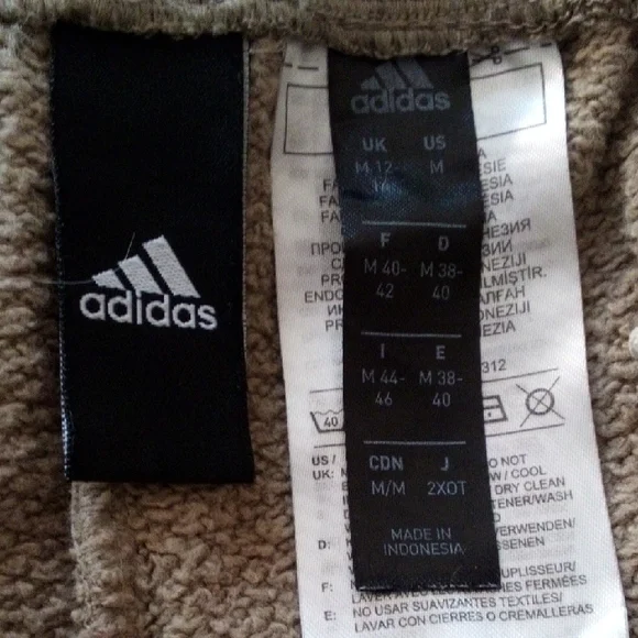 ADIDAS Tan Sweatshirt and Joggers Matching Set MENS MEDIUM